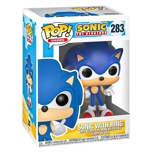 Funko Pop! Games: Sonic the Hedgehog: Sonic with Ring Vinyl Figure #283