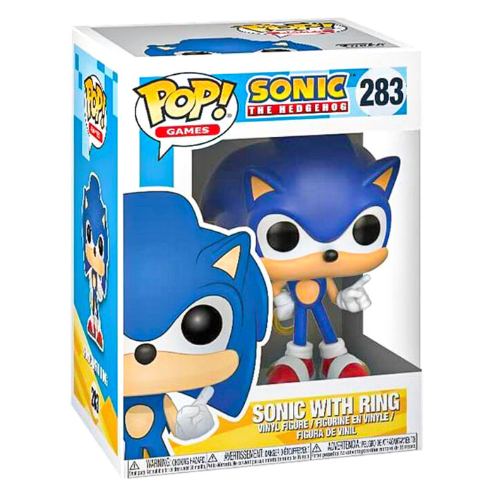 Funko Pop! Games: Sonic the Hedgehog: Sonic with Ring Vinyl Figure #283