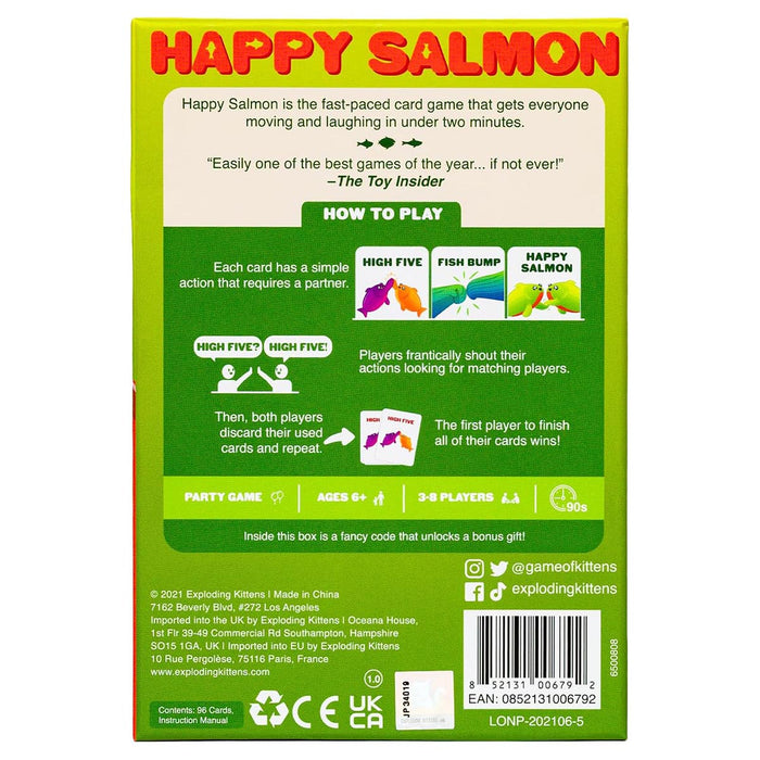 Happy Salmon: Exploding Kittens Edition Party Game