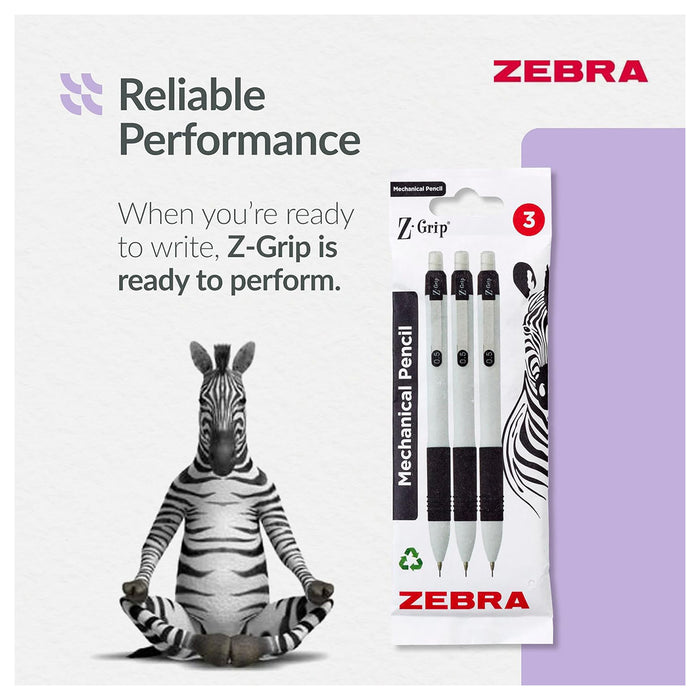 Z Grip Mechanical Pencil 0.5mm 3pk 