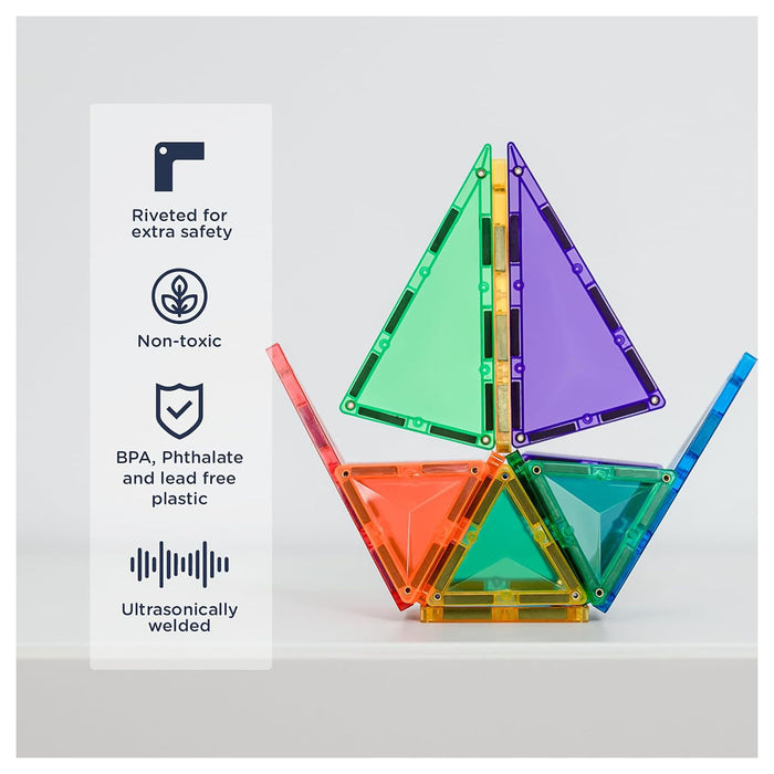 Connetix Magnetic Tiles Rainbow Mini Pack 24 Pieces