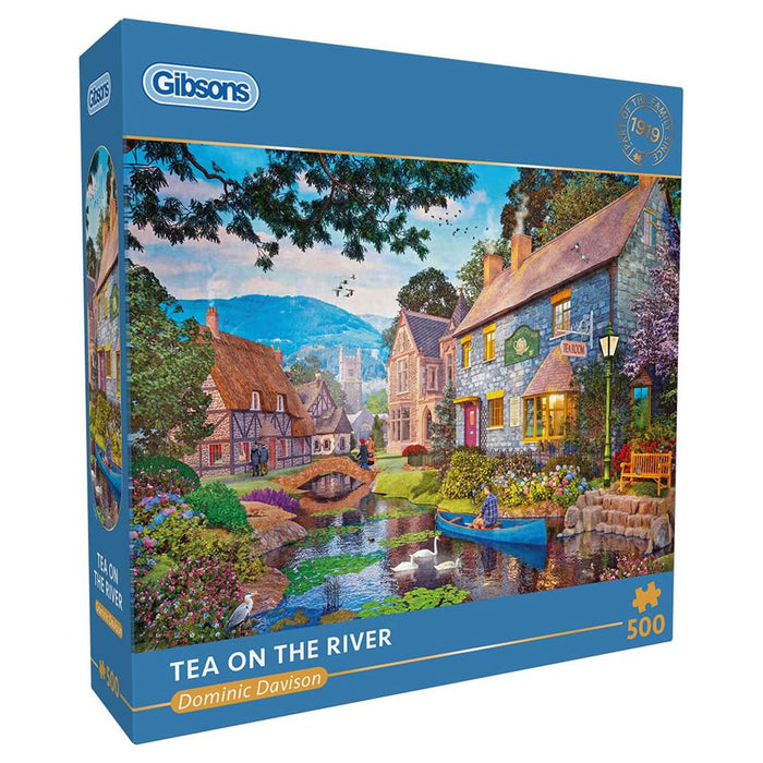 Gibsons Tea on the River 500 Piece Jigsaw Puzzle