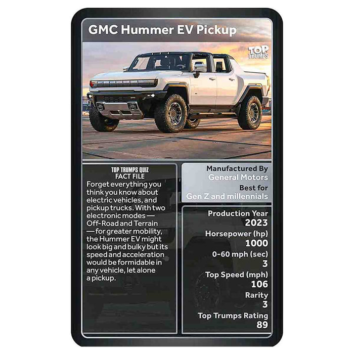 4x4 Ultimate Collection Top Trumps Classics Card Game