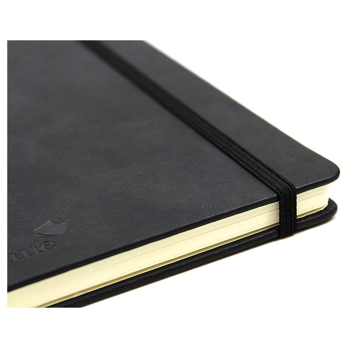 Silvine Executive Soft Feel A6 Black Pocket Notebook 160 Pages