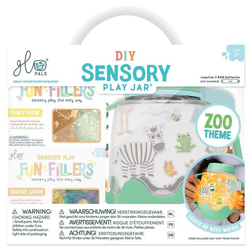 Glo Pals DIY Sensory Play Jar Zoo Theme Set