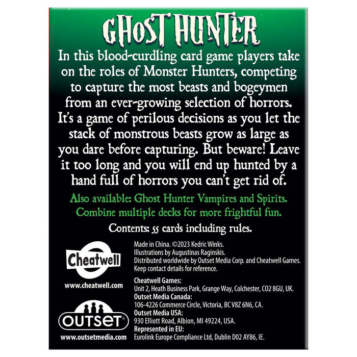 Ghost Hunter Monsters Card Game