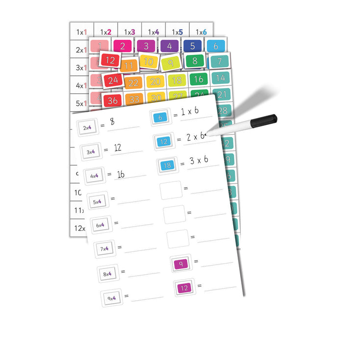 Fiesta Crafts Magnetic Times Tables Set