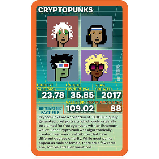 Gen Z Guide to NFTs Top Trumps Specials Card Game