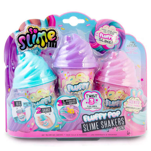 So Slime DIY: Fluffy Pop Slime Shaker Kit (3 Pack)
