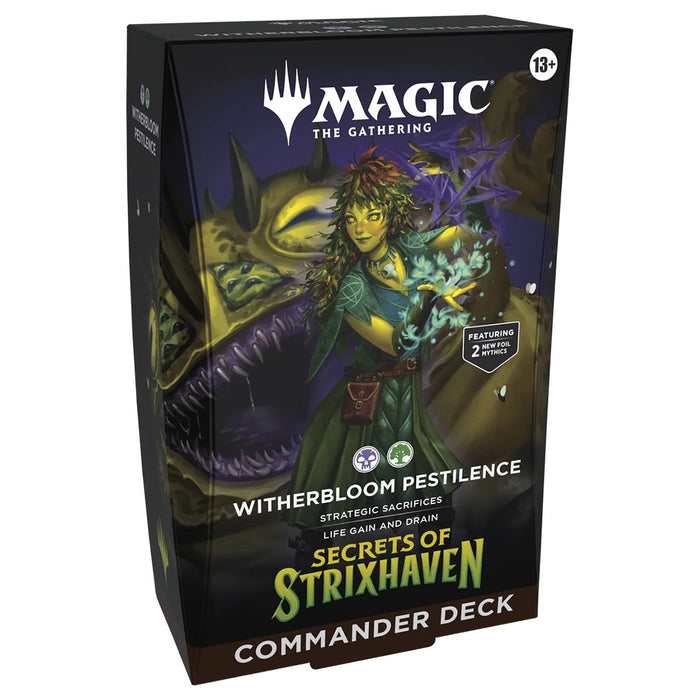 Magic The Gathering Secrets Of Strixhaven Commander Deck Witherbloom Pestilence