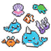 Simbrix Underwater Friends Pixel Art Set
