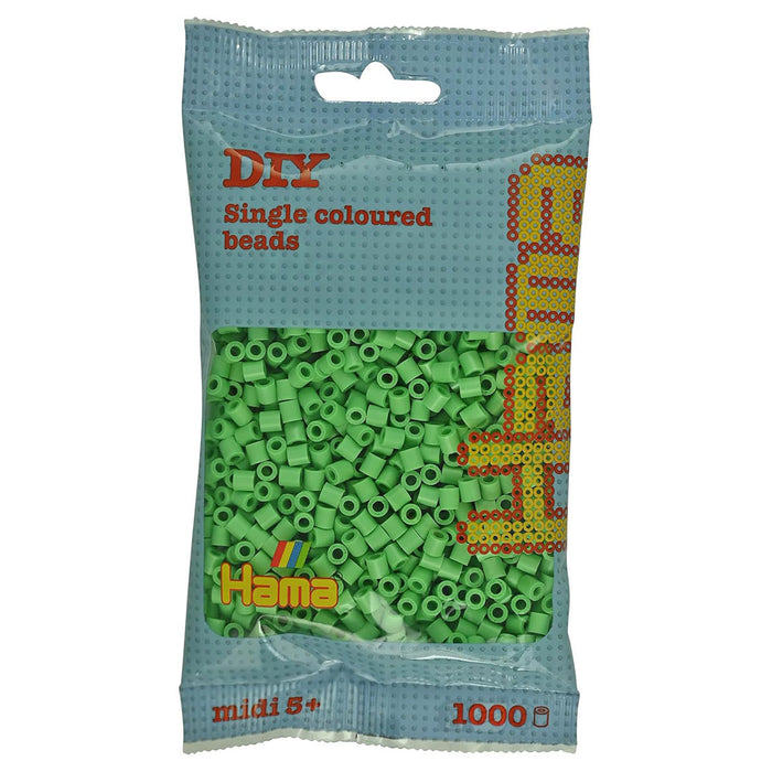 Hama Bright Green Midi Beads (1000 Pack)