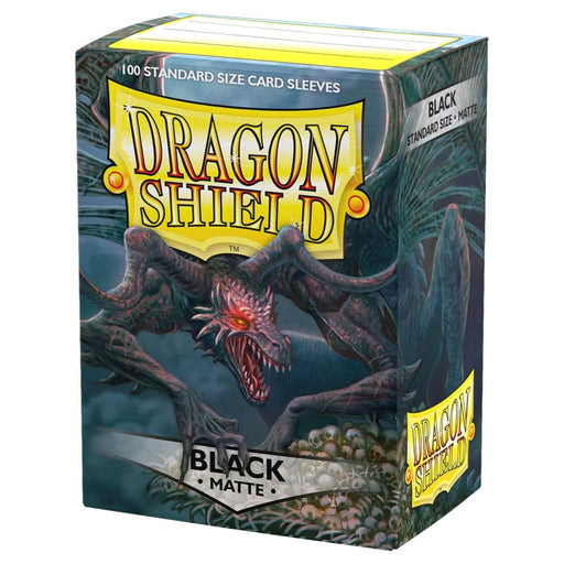 Dragon Shield Matte Sleeves Standard Size - Black (100)