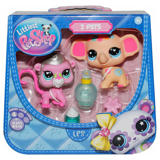 Littlest Pet Shop Pet Pair Series 4 Elephant Spa Figures