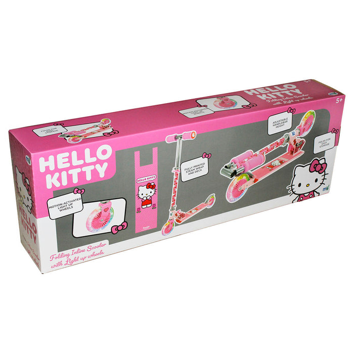 Hello Kitty Folding In-Line Scooter with Light Up Wheels