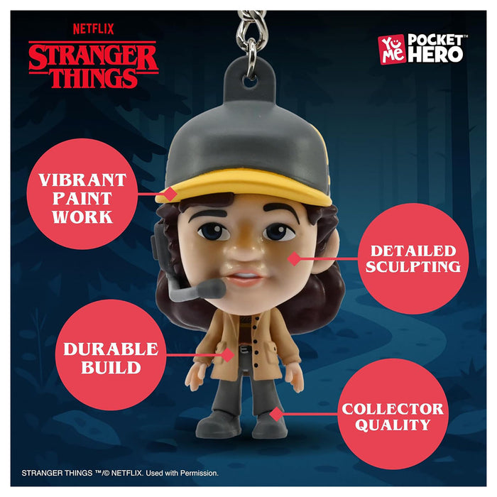 Stranger Things Pocket Hero Dustin Keyring