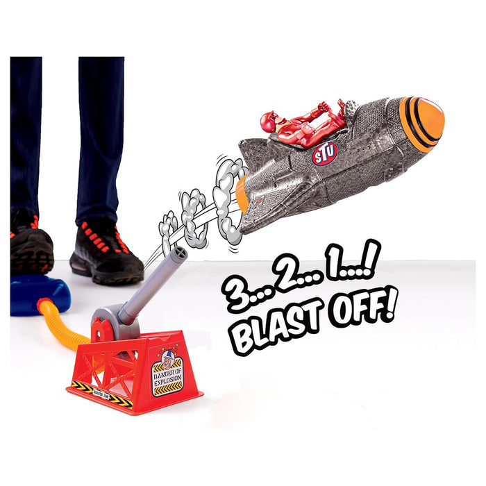 Stuntman Stu Sky Comet Rocket Plane Pump 'n' Fly Stunt Set