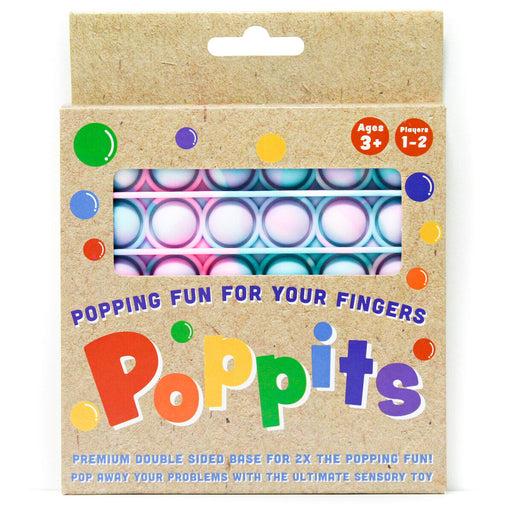 Poppits Pink Tie Dye Square Fidget Toy