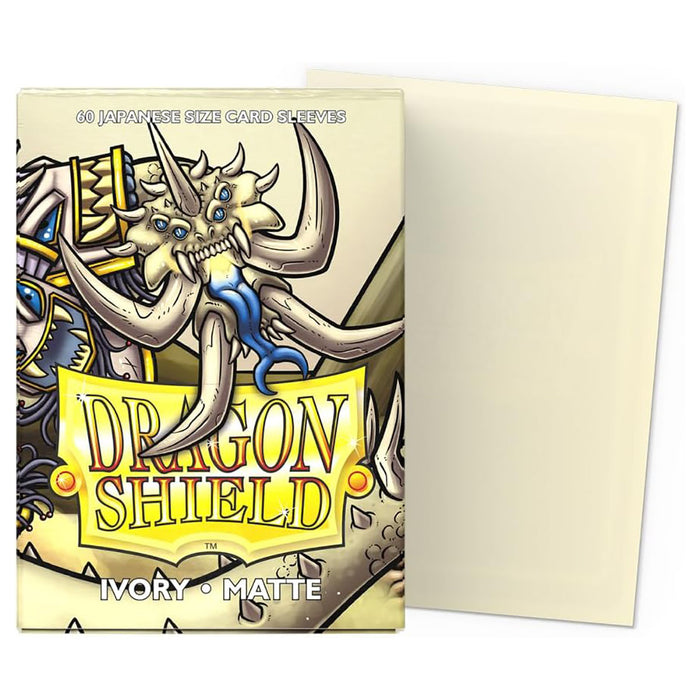 Dragon Shield Ivory Matte Japanese Size Card Sleeves (60 Pack)