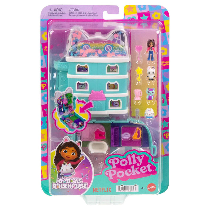 Polly Pocket & Gabby's Dollhouse Micro Dolls compact playset