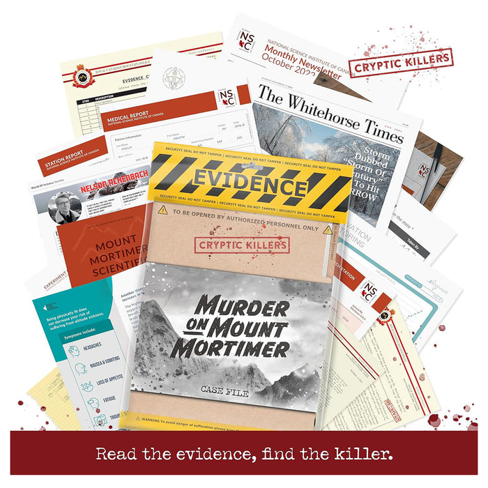 Cryptic Killers: Murder on Mount Mortimer Game
