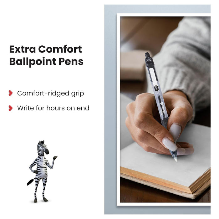Zebra Pens Z-Grip Smooth Black Ink 5pk
