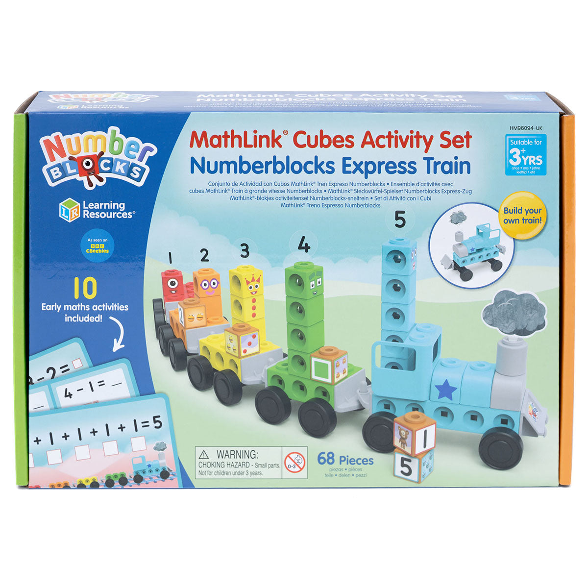 Cube Train Patterns Numberblocks MathLink Cubes Activity Set Numberblocks Express Train ...