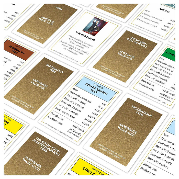 Monopoly Board Game Elton John Edition