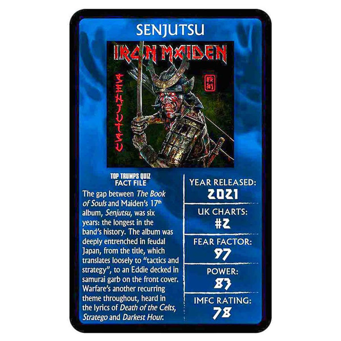 Iron Maiden Top Trumps Limited Editions Card Game