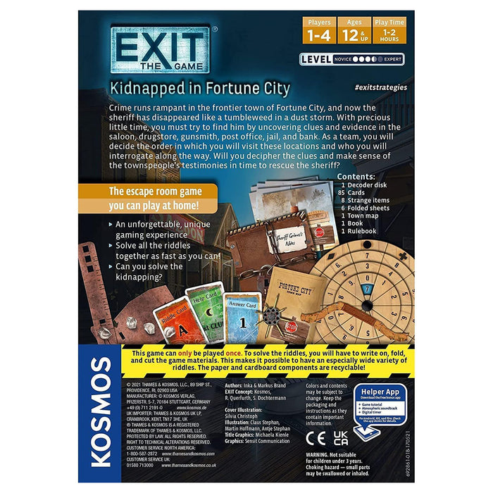 EXIT: Kidnapped in Fortune City Escape Room Game