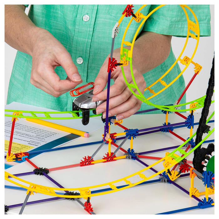 K nex STEM Explorations Roller Coaster 3 Model Building Set Booghe k-nex-stem-explorations-roller-coaster-3-model-building-set-booghe