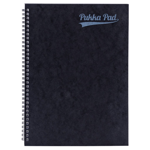 Pukka Pad Pressboard A4 Wirebound Black Notebook