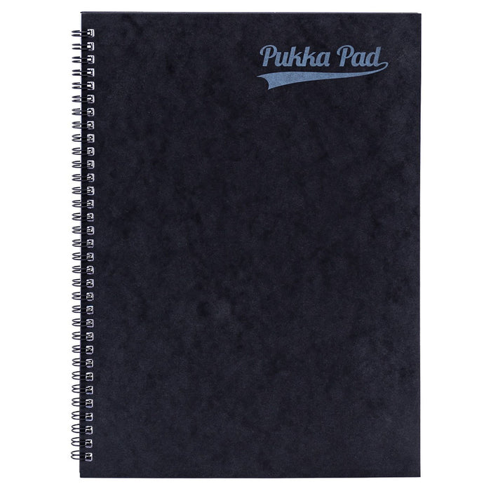 Pukka Pad Pressboard A4 Wirebound Black Notebook