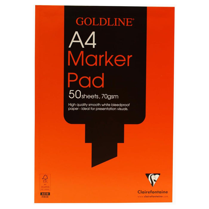 Clairefontaine Goldline 50 Sheet 70gsm Pad A4 