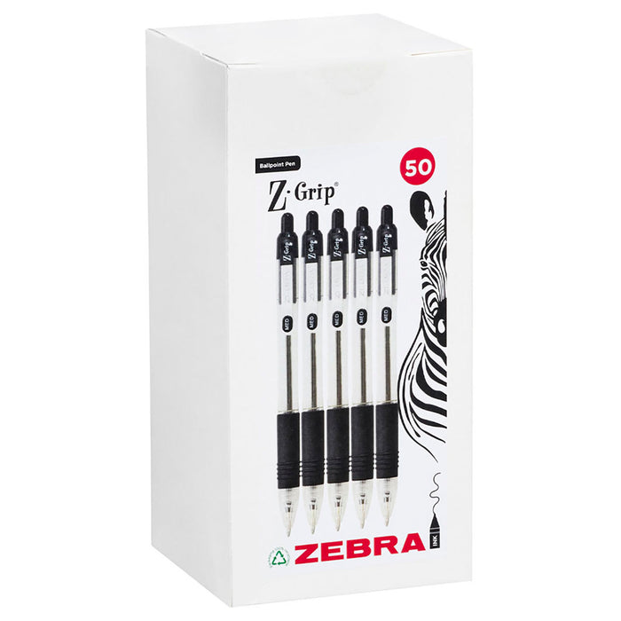 Z-Grip Ballpoint Black Ink 50 Pack