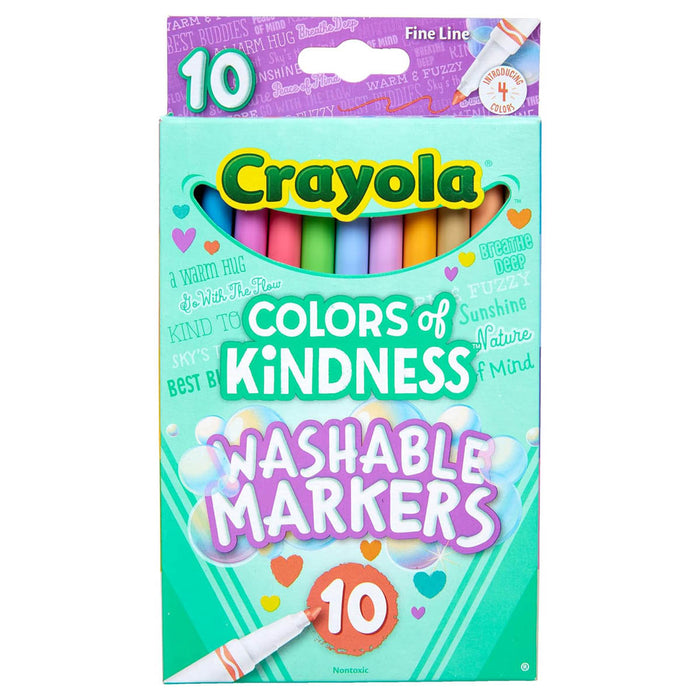 Crayola Colors of Kindness Washable Markers (10 Pack)