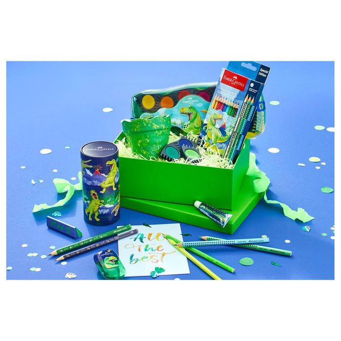 Faber-Castell Felt Tip Pens 10+3 and Dinosaur Stickers Set