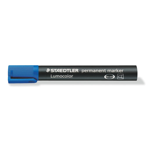 Staedtler Lumocolor Permanent Blue Bullet Tip Marker
