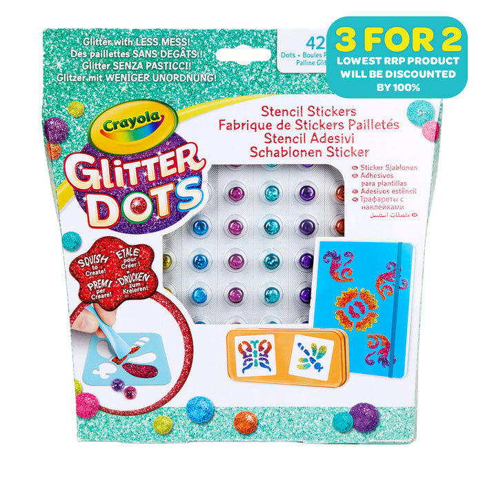 Crayola Glitter Dots Sticker Stencils