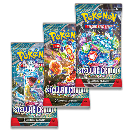 Pokémon TCG: Scarlet & Violet: Stellar Crown Checklane 3 Pack - Tinkaton