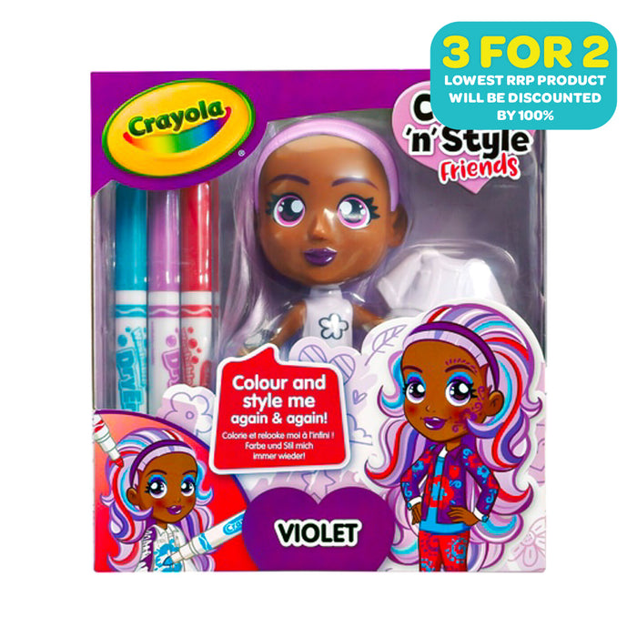 Crayola Colour 'n' Style Friends Violet Doll