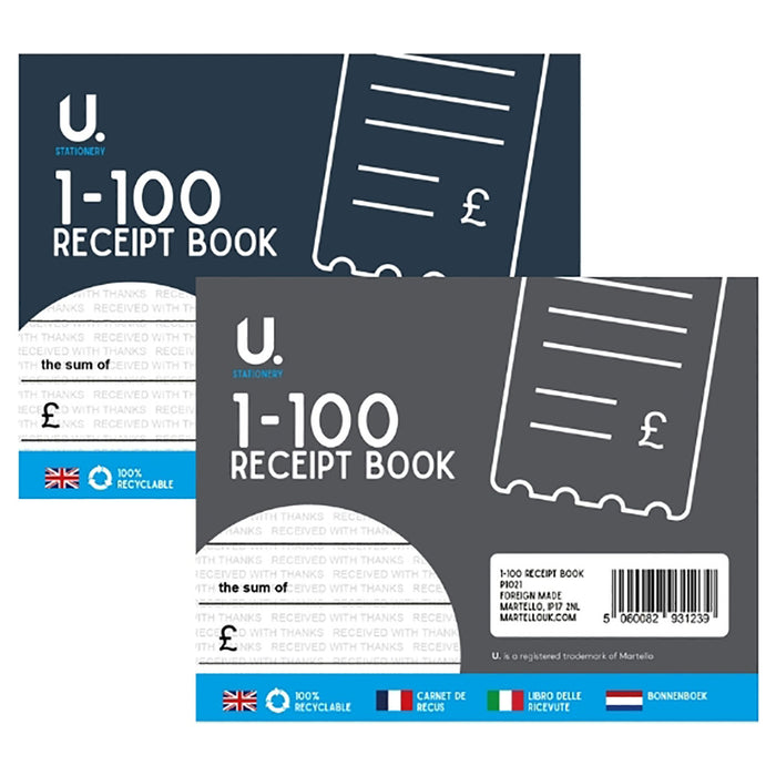 Receipt Book 1-100