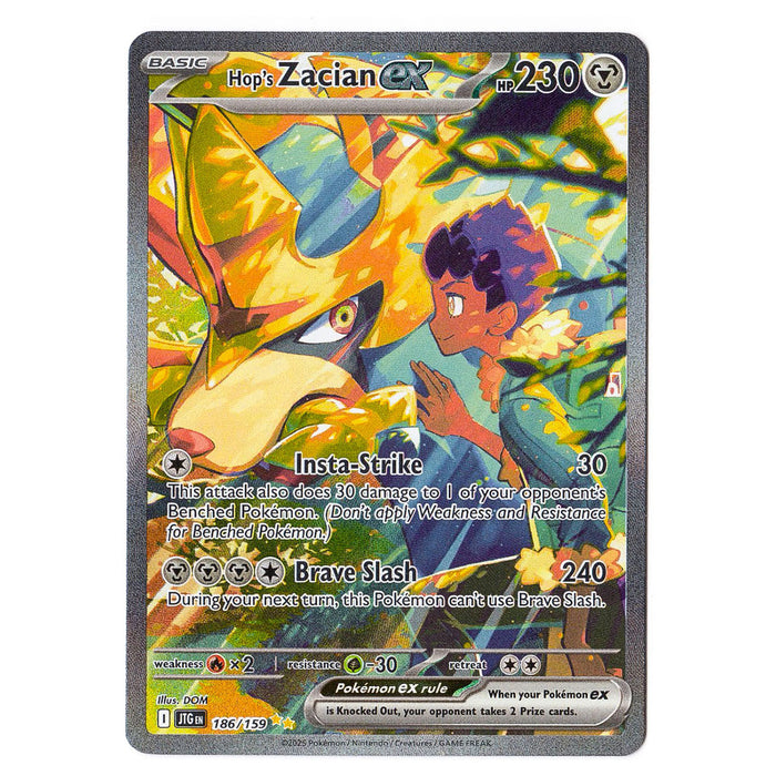 Hop's Zacian ex #186/159 Pokémon SV09: Journey Together