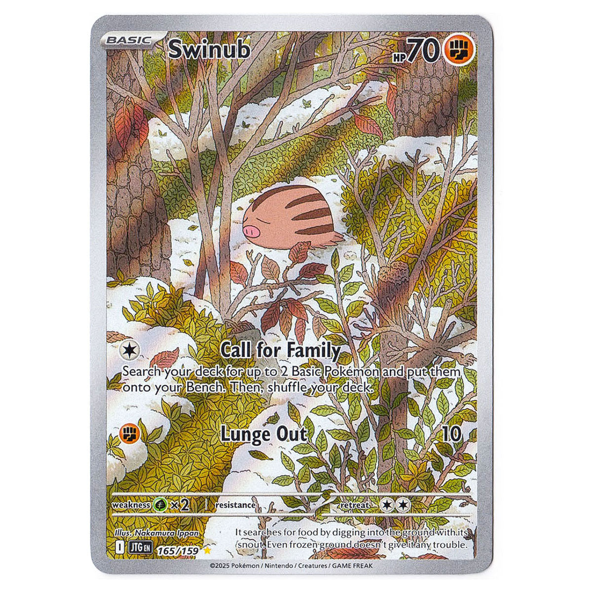 pokemon card swinub Swinub #165/159 Pokémon SV09: Journey Together — Booghe