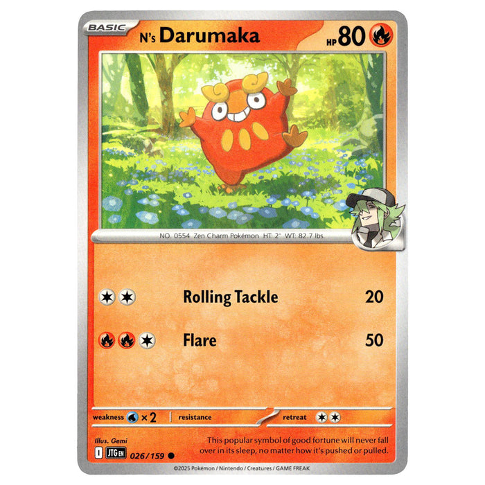 N's Darumaka #026/159 Pokémon SV09: Journey Together