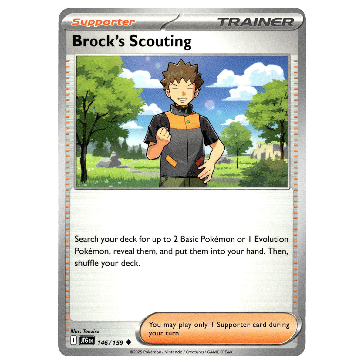 Brock's Scouting #146/159 Pokémon SV09: Journey Together — Booghe