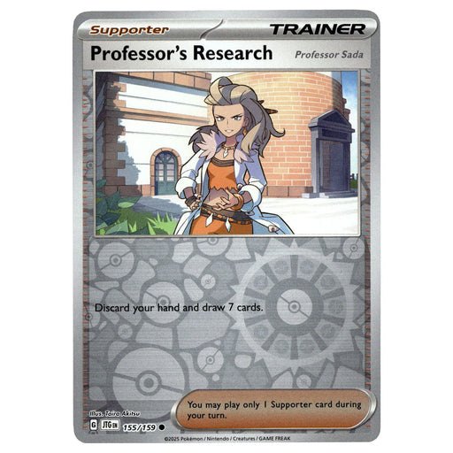 Professor's Research #155/159 Pokémon SV09: Journey Together Reverse Holo