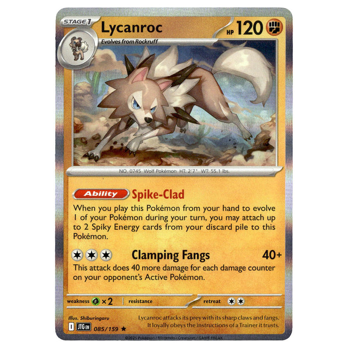 Lycanroc #085/159 Pokémon SV09: Journey Together