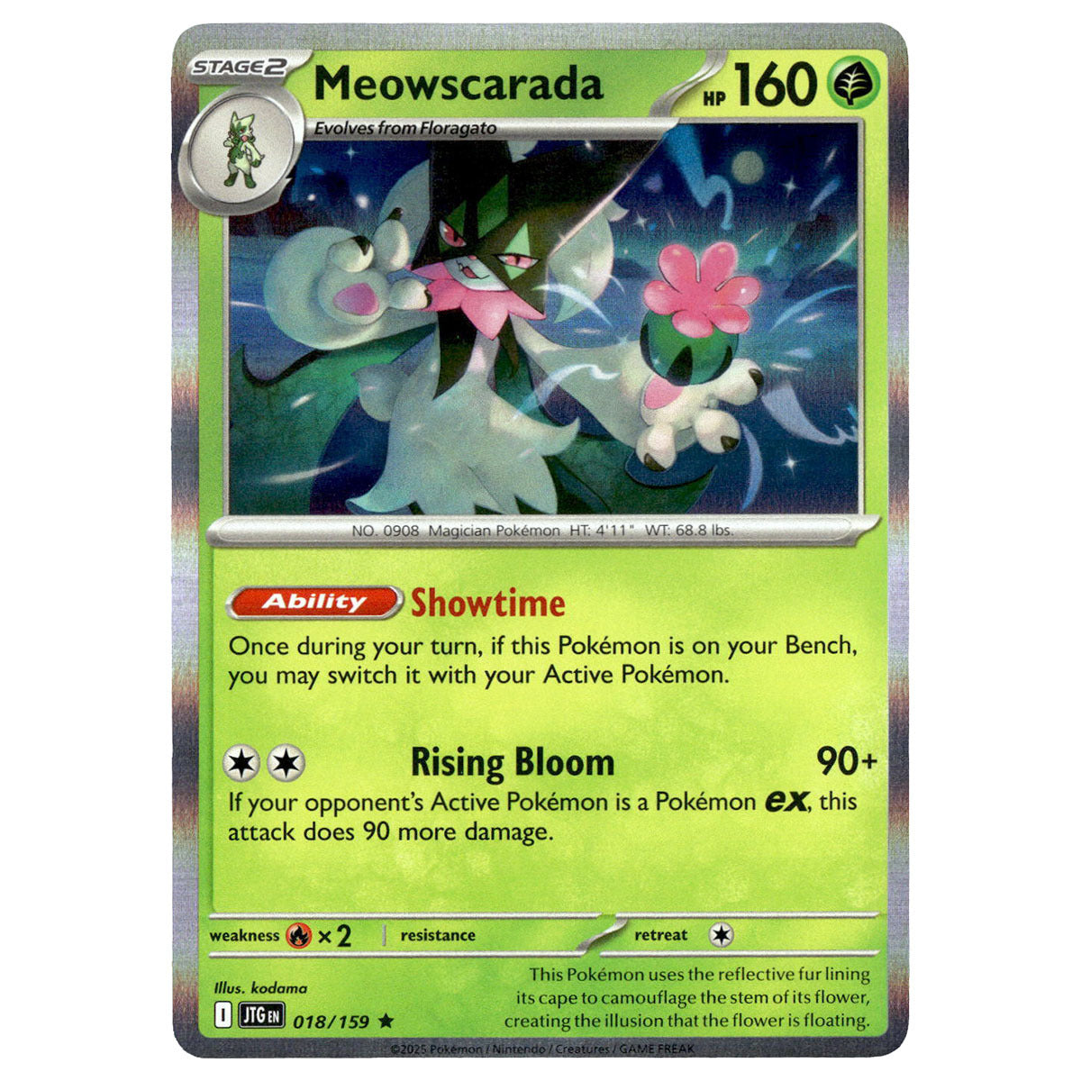 Meowscarada #018/159 Pokémon SV09: Journey Together — Booghe