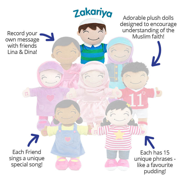 Desi Doll Little Muslim Friends Zakariya Doll 
